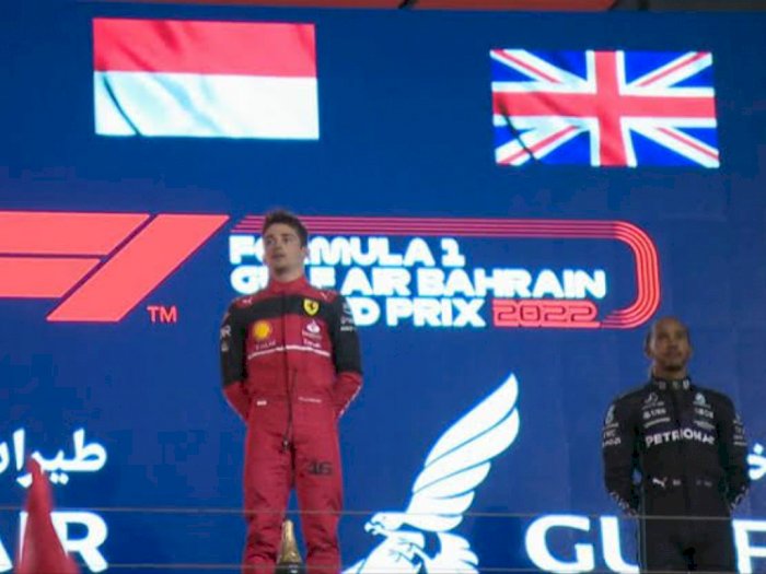 Heboh Bendera Merah Putih Berkibar di Podium F1 GP Bahrain, Cek Faktanya!