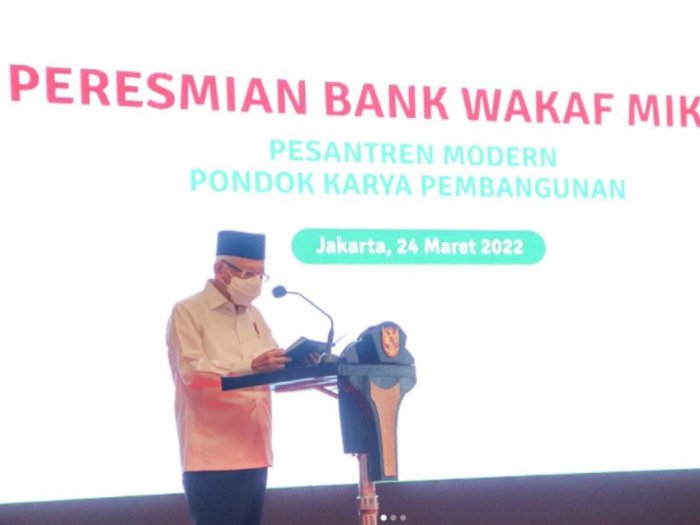Dihadiri Wapres Ma'ruf Amin, Pemprov DKI Luncurkan Bank Wakaf Mikro