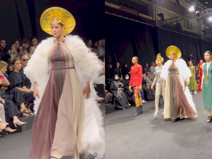 Catwalk di Arab Fashion Week Usai Vakum 3 Tahun, Paula Verhoeven Tampil Glamor