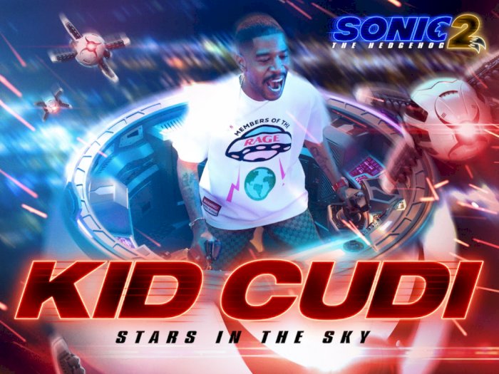 Rapper Kid Cudi Tampil di Video Musik 'Sonic 2' dengan Lagu Baru 'Stars In The Sky'