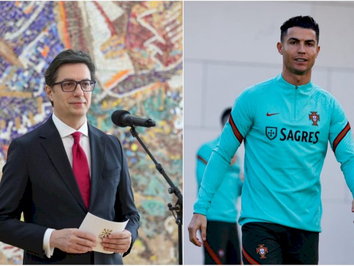 Pesan Presiden Makedonia Utara ke Ronaldo: Kau Korban Selanjutnya