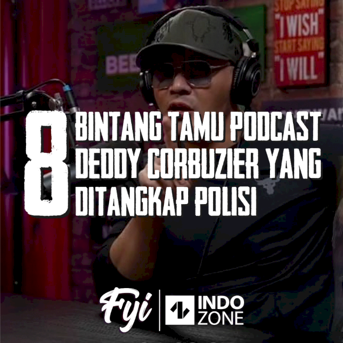 8 Bintang Tamu Podcast Deddy Corbuzier Yang Ditangkap Polisi