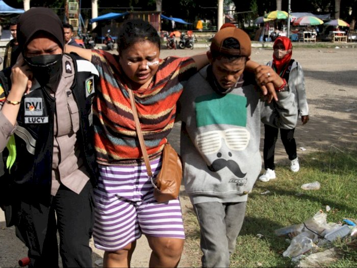 Heboh Polisi Disebut Lakukan Kekerasan ke Emak-emak di Demo 11 April, Ini Faktanya