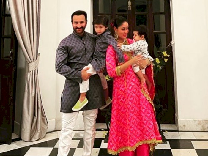 Perjuangan Kareena Kapoor Foto Keluarga dengan Suami dan Anaknya di Pernikahan Alia Bhat