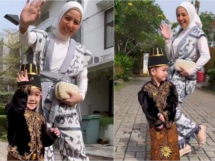 Tya Ariestya Anggun di Hari Kartini, Potret Anaknya Pakai Baju Adat Jawa Bikin Gemas