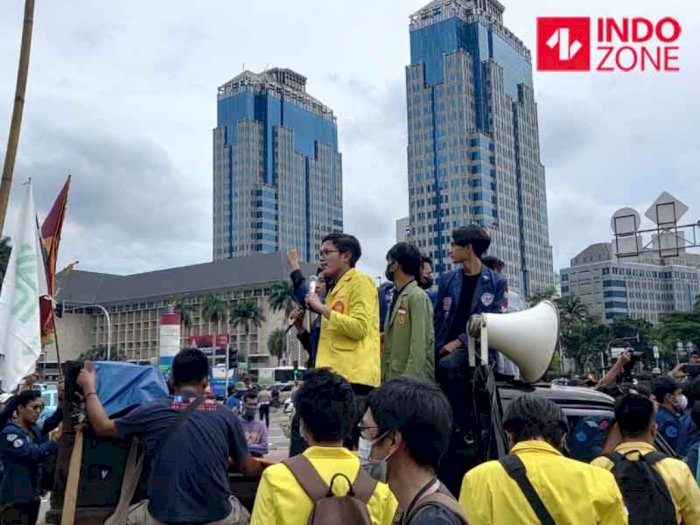 Ratusan Mahasiswa Tiba di Lokasi Demo, 1 Orang Diduga Provokator Langsung Ditangkap Polisi
