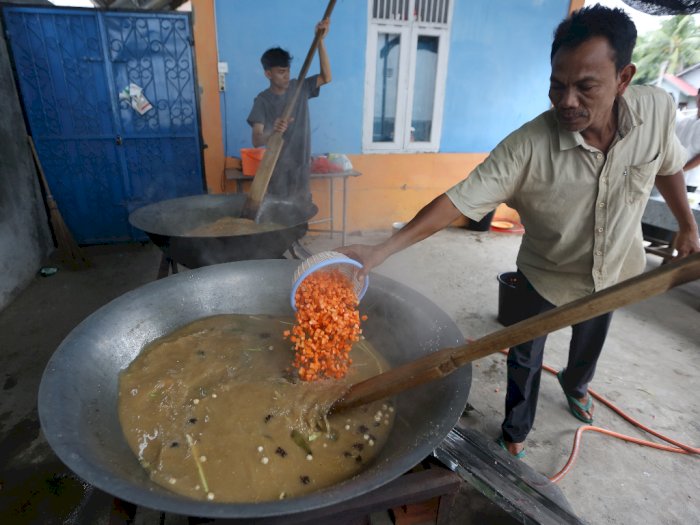 Tradisi Menyajikan Kanji Rumbi Selama Ramadhan di Aceh, Dimasak Pakai Belanga Jumbo