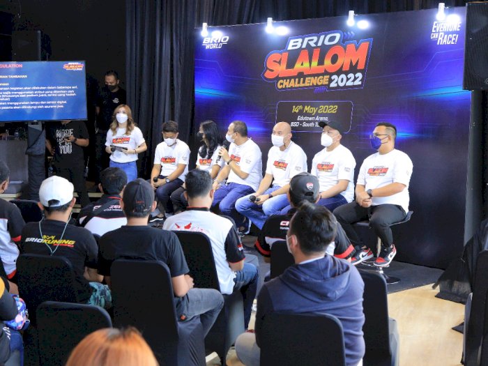 HPM Sosialisasikan Brio Slalom Challenge 2022, Para Pebalap Antusias Membalap Meski Puasa