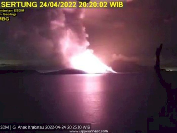 Status Gunung Anak Krakatau Meningkat Menjadi Siaga, Jarak Aman 5 Km