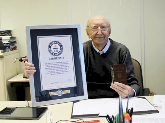 Bekerja di Perusahaan yang Sama Selama 84 Tahun, Pria Ini Belum Berencana untuk Pensiun