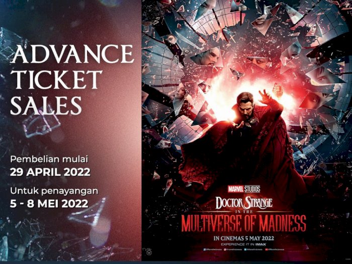 Dear Fans MCU Indonesia, Presale Tiket 'Doctor Strange 2' Sudah Bisa Dipesan Hari Ini!