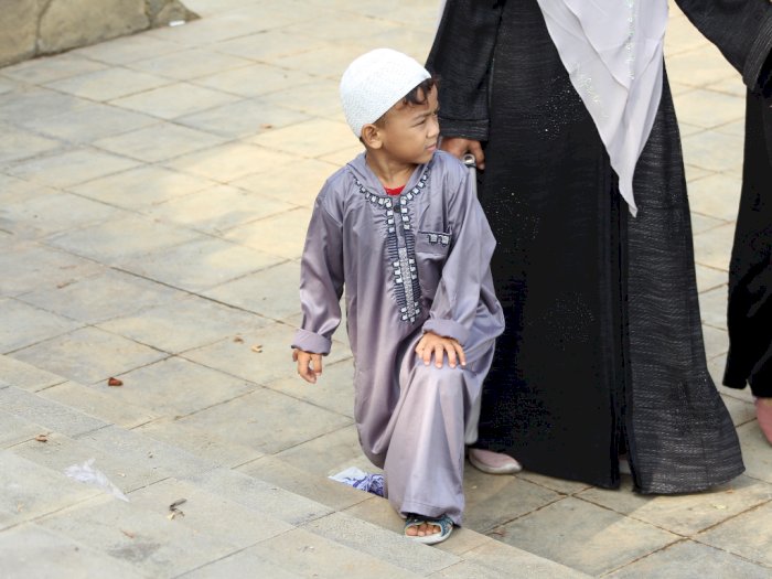 Kejadian Unik Usai Salat Ied di Masjid Istiqlal, Orang Tua Bingung Cari Anaknya! Kenapa?