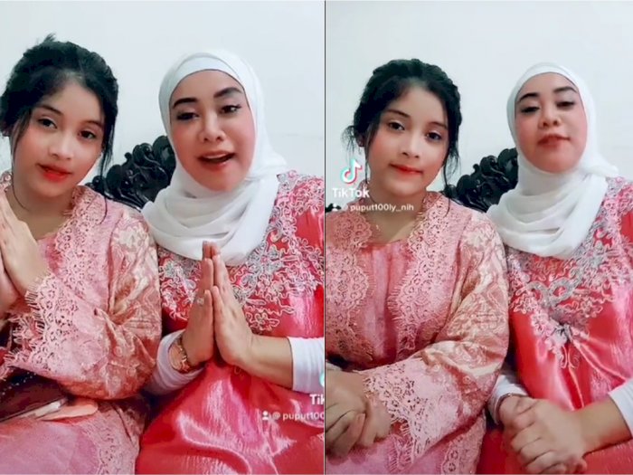 Penampilan Puput dan Chika saat Ucapkan Selamat Idul Fitri Disorot: Auranya Beda