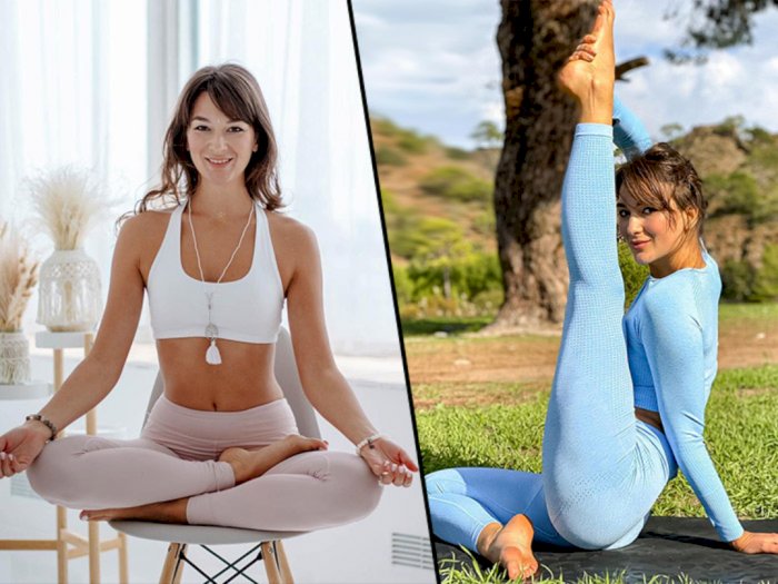 Pose-pose Akrobatik Alina saat Yoga dan Mengenal Filosofinya