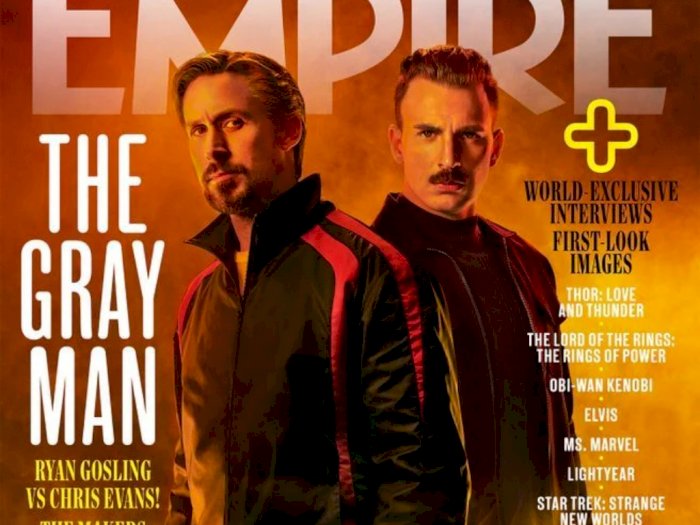 Ryan Gosling vs Chris Evan Menggoda Penggemar dalam Poster Film 'The Gray Man'