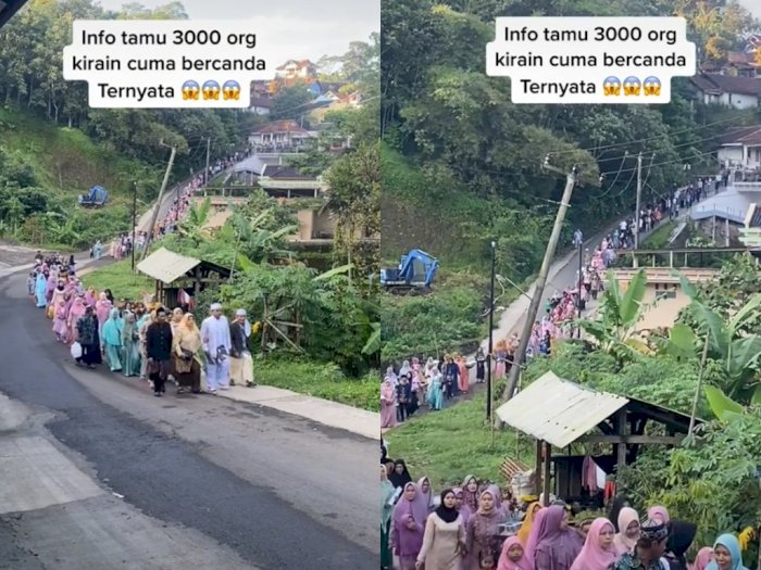 Viral, Pengantin Pria Bawa Rombongan Besan 3.000 Orang, Netizen Khawatir dengan Tim  Dapur