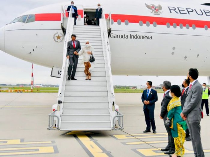 Tempuh 24 Jam Perjalanan, Presiden Jokowi dan Ibu Negara Tiba di Washington DC 