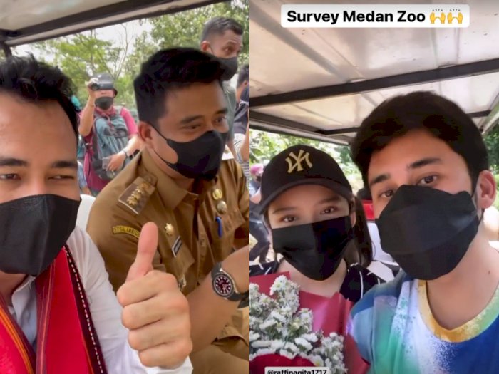 Melancong ke Medan Zoo Bareng Tiara-Alshad, Raffi Ahmad Diserbu Wisatawan