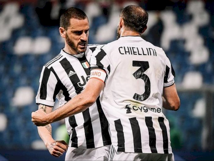 Warisi Ban Kapten Chiellini di Juventus, Bonucci: Semoga Sukses Legenda!