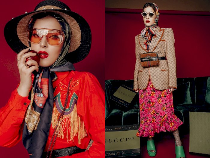 Intip Gaya Fashion Tasya Farasya Ikut Tren Gucci Model Challenge, Netizen: Gak Ada Lawan!