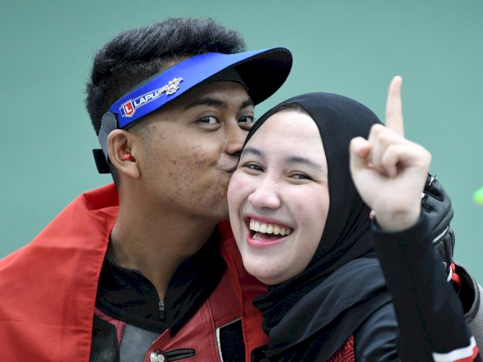 Couple Goals! Pasangan Kekasih Atlet Tembak Indonesia Raih Emas di SEA Games 2021