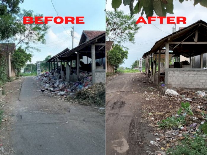 The Power of Indozone! Usai Diviralkan, Sampah di Desa Manggis Boyolali Langsung Bersih