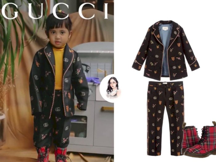 Ikuti Gucci Model Challenge, Ternyata Harga Baju Anak Rachel Vennya Bikin Insecure
