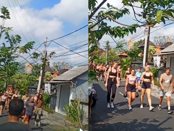 Ramai Rombongan Bule Kembali Masuk Bali, Warga Lokal Teriak Kegirangan Beri Sambutan