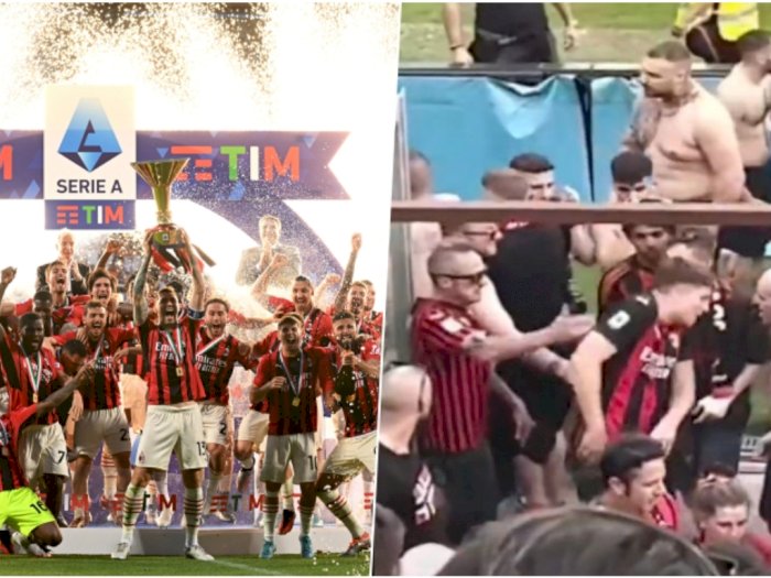 Waduh! Ultras Tabok Fans Gegara Buat Perayaan Angkat Trofi AC Milan Tertunda