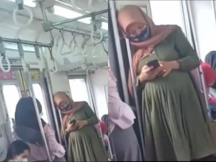 Viral Wanita Hamil Tak Diberi Tempat Duduk di Kereta, Banyak Orang Muda Duduk di Dekatnya