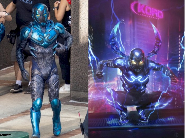 Kostum Blue Beetle Terungkap, Penampakan Superhero DC Terbaru Ini Buat Fans Girang