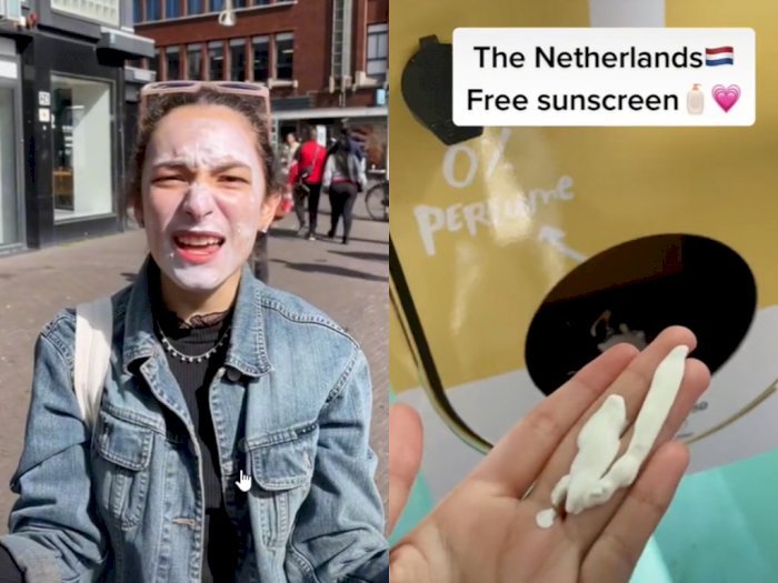 Di Belanda Sunscreen Justru Diberikan Gratis di Tempat Umum, Netizen Indonesia iri
