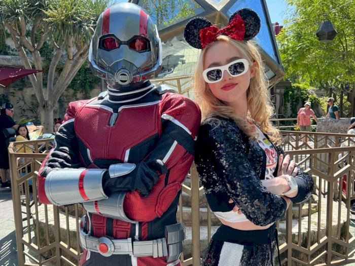 Kathryn Newton Pose Bareng Ant-Man di Disneyland, Beneran Akan Mainkan Peran Casssie Lang?