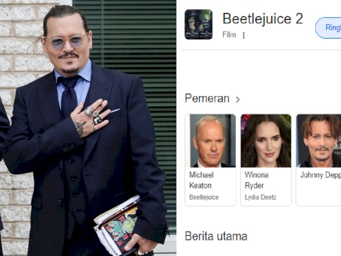 Johnny Depp Dirumorkan Bermain di Film 'Beetlejuice 2' Usai Persidangan dengan Amber Heard