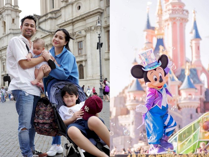 Liburan ke Prancis, Raffi Ahmad dan Nagita Slavina Kunjungi Disneyland Paris