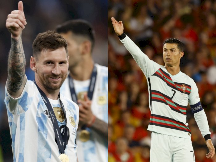 Jumlah Trofi Internasional Sama, Messi dan Ronaldo Siap Bersaing Lagi di Piala Dunia 2022