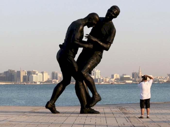 Kontroversi Patung Zidane Sundul Materazzi, Qatar: Pentingnya Atasi Kesehatan Mental
