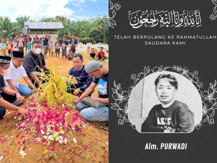 Momen Pemakaman Purwadi Alias Rita Warintil, Banjir Ucapan Duka dari Netizen