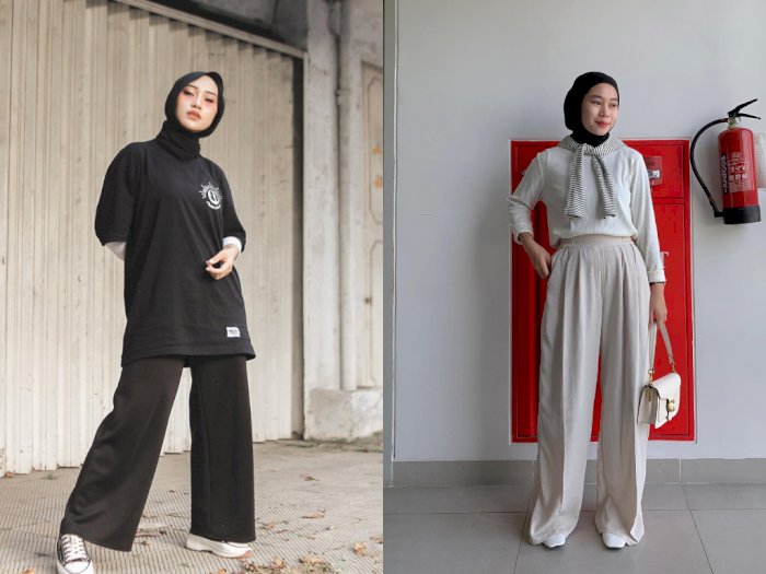 5 Inspirasi OOTD Celana Kulot Hijab Kekinian, Terbaru 2022!