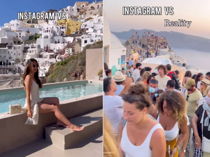 Mengunjungi Santorini Lokasi Wisata Paling Romantis di Dunia, Beda Instagram VS Realita