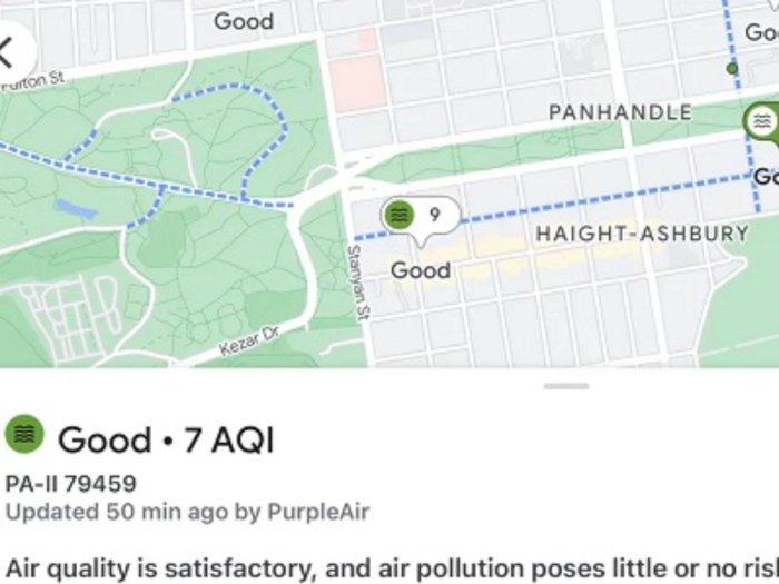 Google Maps Bantu Pengguna Cari Udara Segar, Gimana Caranya?
