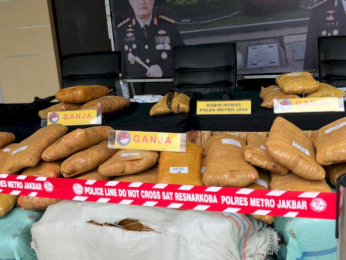 Tangkap Kurir Narkoba di Sumut, 214 Kg Ganja Siap Edar ke Jakarta Disita