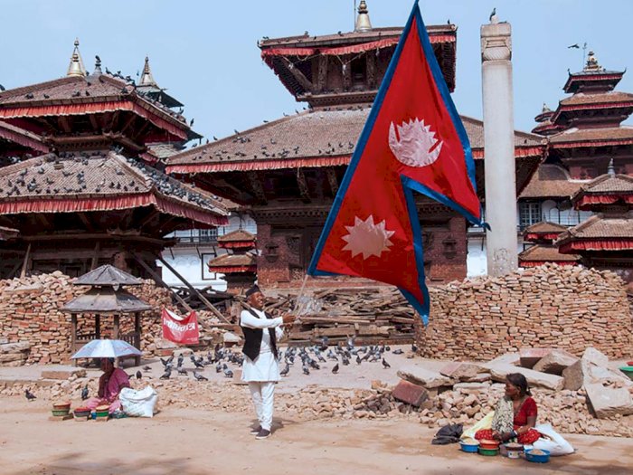 5 Fakta Menarik Nepal, Satu-satunya Negara yang Memiliki Bendera Berbentuk Segitiga