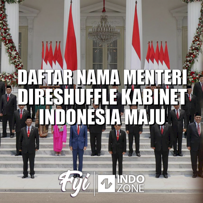 Daftar Nama Menteri Direshuffle Kabinet Indonesia Maju