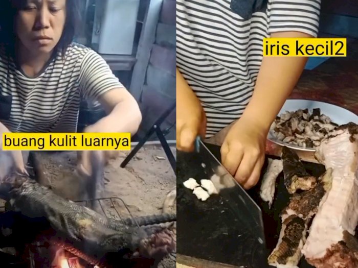 Viral, Wanita Dayak Tunjukkan Cara Masak Ular, Netizen Ngaku Tak Sanggup Menyaksikan