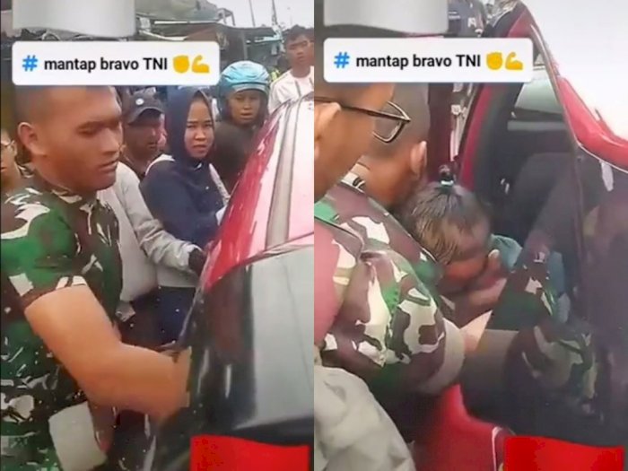 Aksi Heroik TNI Selamatkan Bayi yang Terjebak di Dalam Mobil, Pecahkan Kaca Pakai Tangan!
