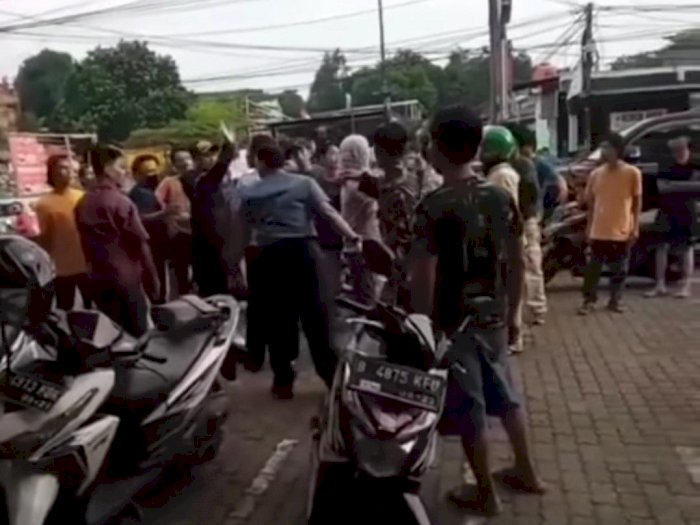 Viral! Pria Berbaju Dinas TNI Diduga Ribut dengan Ormas di Bekasi