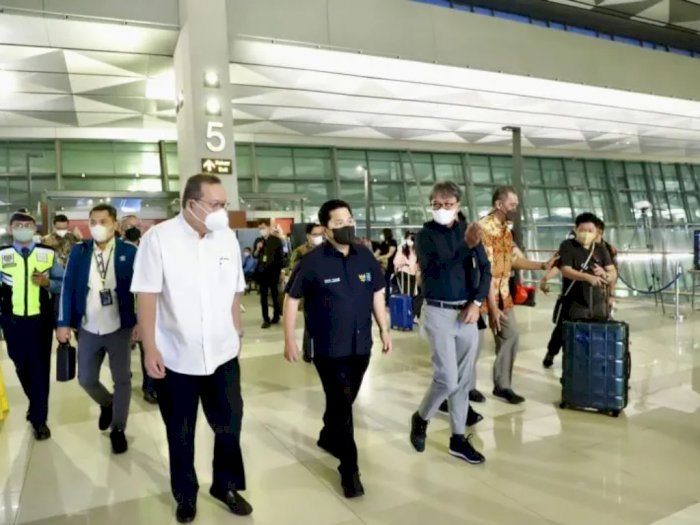 Terbang Perdana Jakarta – Jogja, Erick Thohir: Pelita Air Konsepnya Kekinian