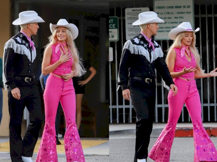Foto Robbie & Ryan Gosling di Lokasi Syuting 'Barbie' Bikin Netizen Khawatir, Kenapa?