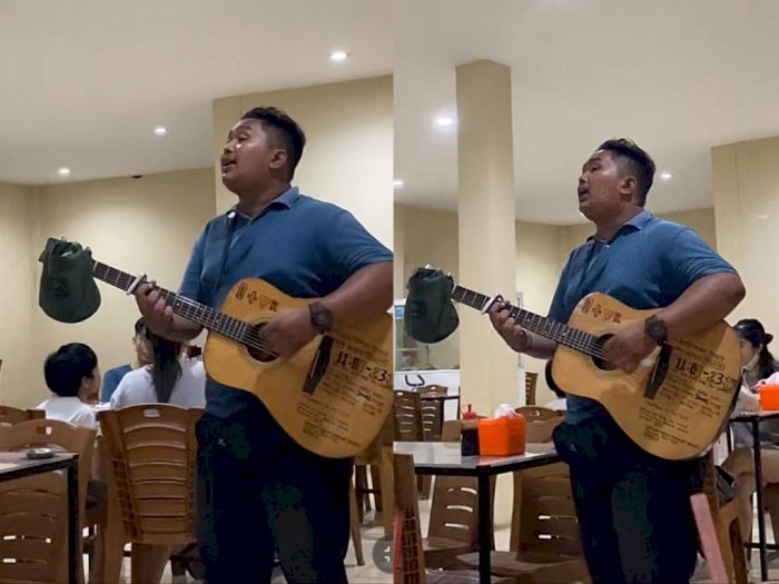 Viral! Pengamen Pria Nyanyi Lagu 'Tak Ingin Usai', Disebut Mirip Konser